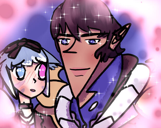 azel and aymeric heart eyes emoji